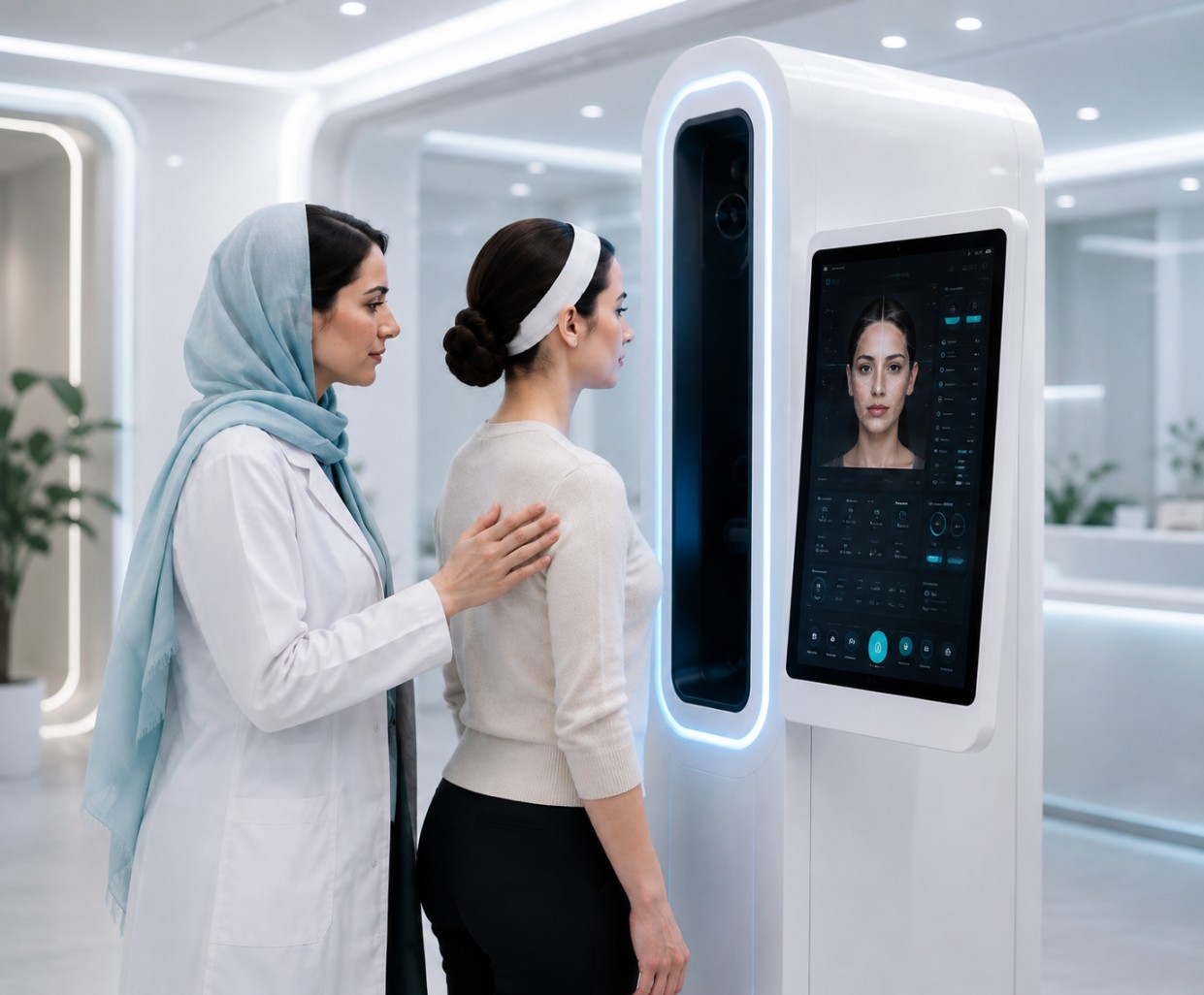 aesthetic kiosk landing page